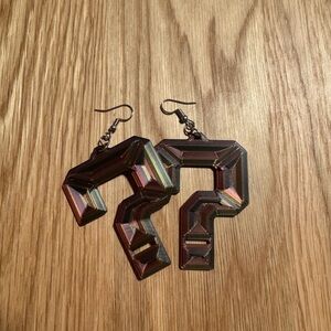 Tipper Question Mark Earrings